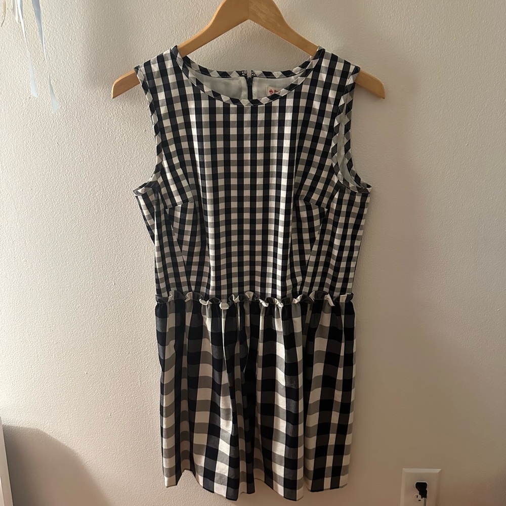 Brooks Brothers Red Fleece Gingham Dress